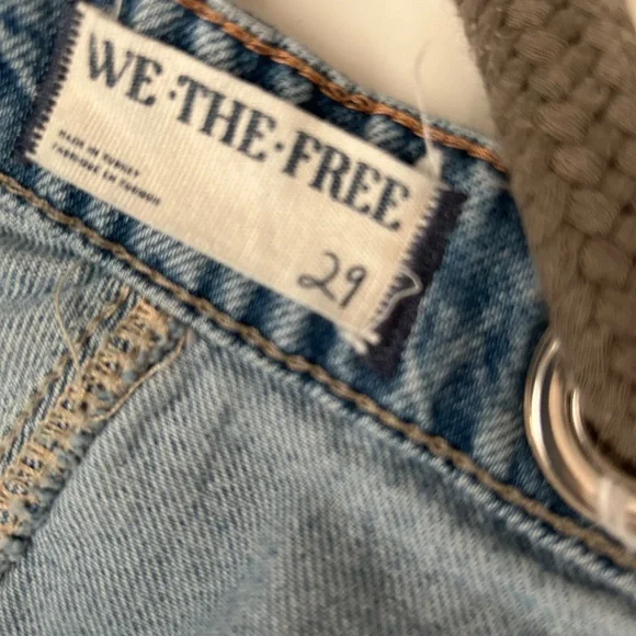 We the Free Moxie womens size 29 barrel Jean with belt - Picture 12 of 14